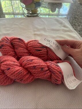 URU Yarn Cozy Thick Speckled Coral Skeins